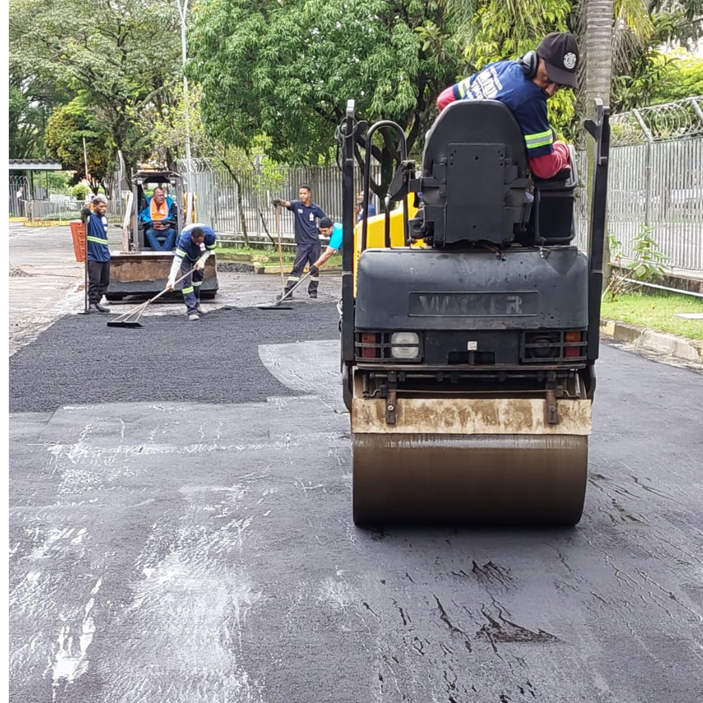 Compactação com rolo